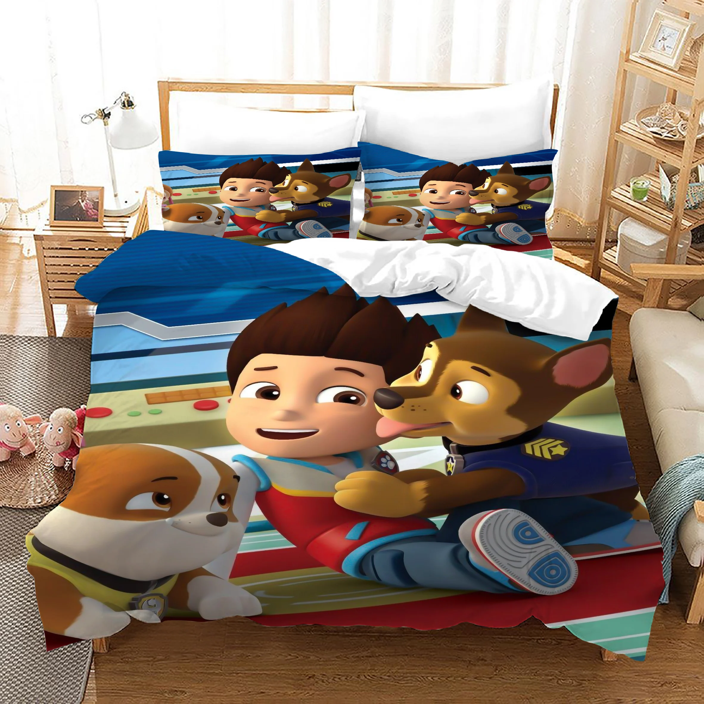 Top Quality Kids Bedding Set Beautiful Design 3d Duvet Cover Set WOW DOG 2nd Bed Sheets From China