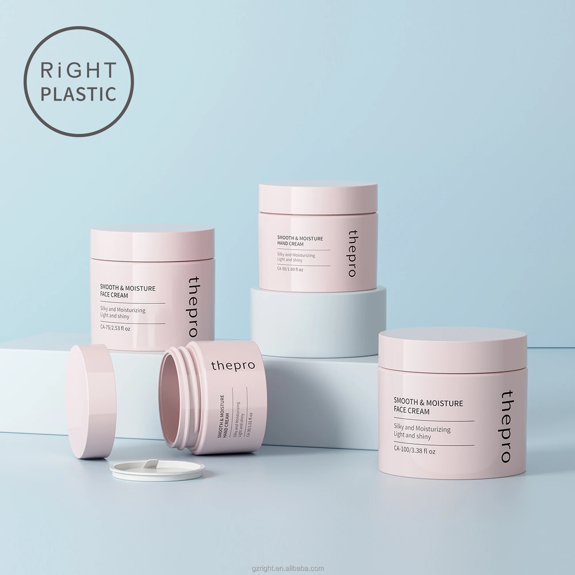 CA Custom color 5g10g15g20g30g50g PP Round Empty Cream Jar with PP Cap for Cosmetics Personal Care Products CA model jars