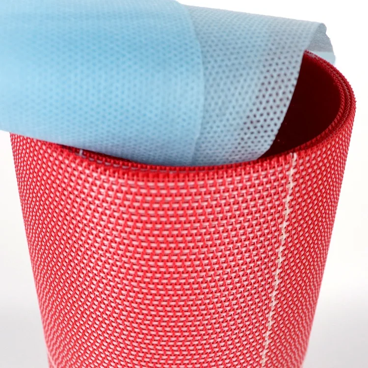 Factory made double junction woven polyester mesh mdf production line conveyor belt replacement belts for sales