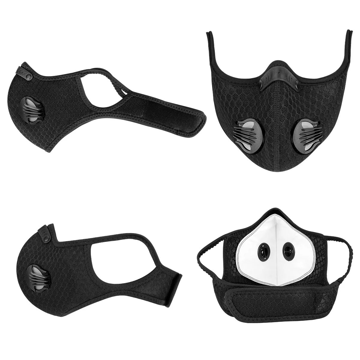 
New Customized Sport Face Cover with Valve Washable & Breathable Mouth Covering for Men Women 
