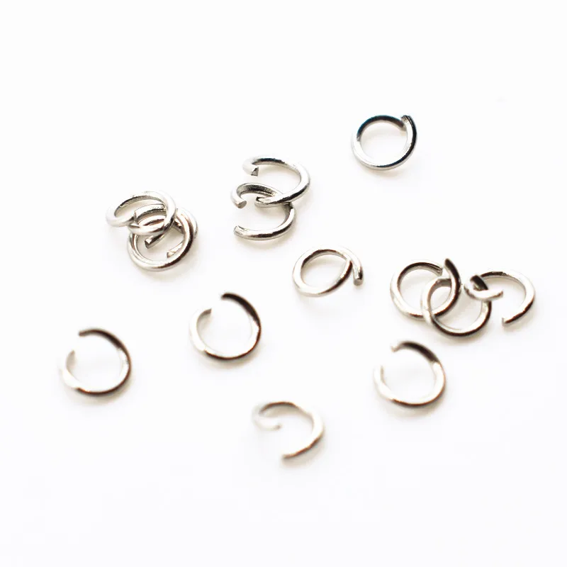 0.8 wire 304 stainless steel open loop Link accessories Bracelet necklace accessory jewelry accessories