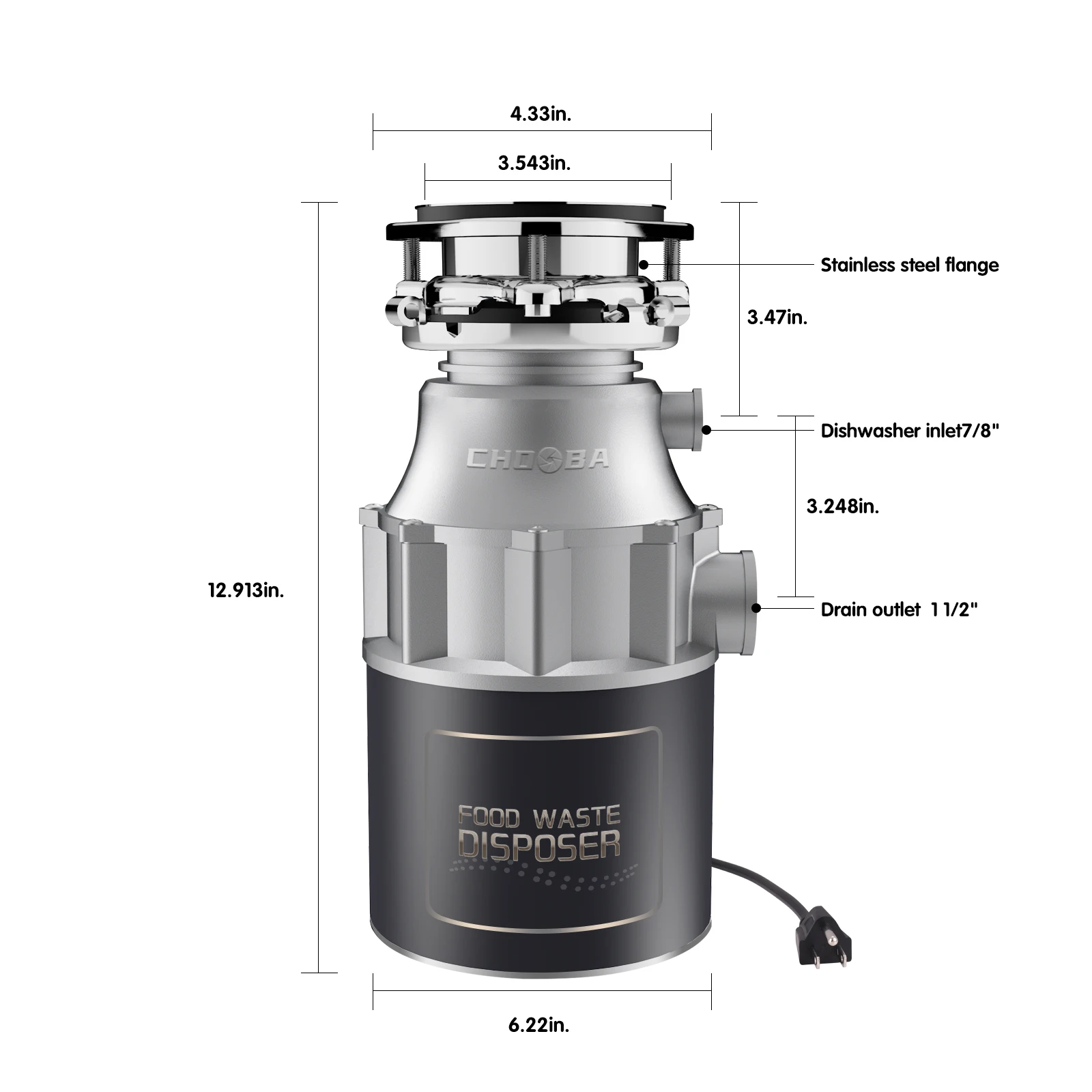 Food waste disposer kitchen garbage machine for kitchen