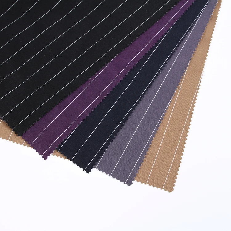 Customized Design 85%Polyester 13%Rayon 2%Spandex Knit Yarn Dyed Stripe Jacquard Fabric For Garment Top Bottom Etc