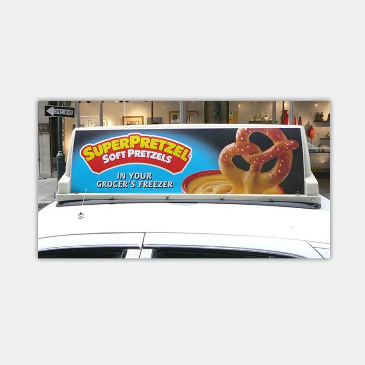 wholesale china factory price lighted led car top sign