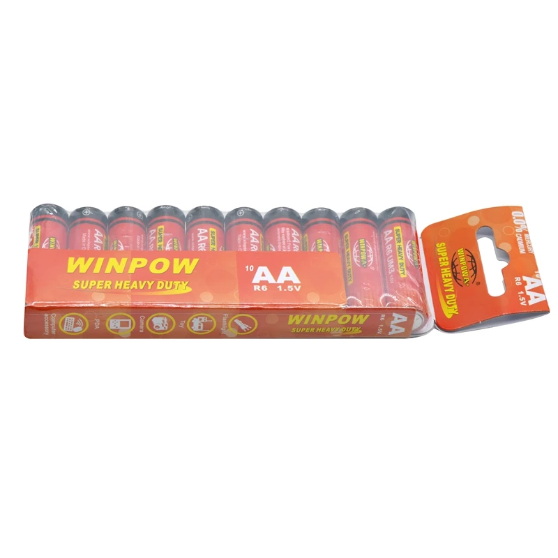 aaa-r03 r6s um-3 no.7 aaa size um4 no.5 zinc-carbon d r6 1.5v heavy aa carbon zinc dry battery