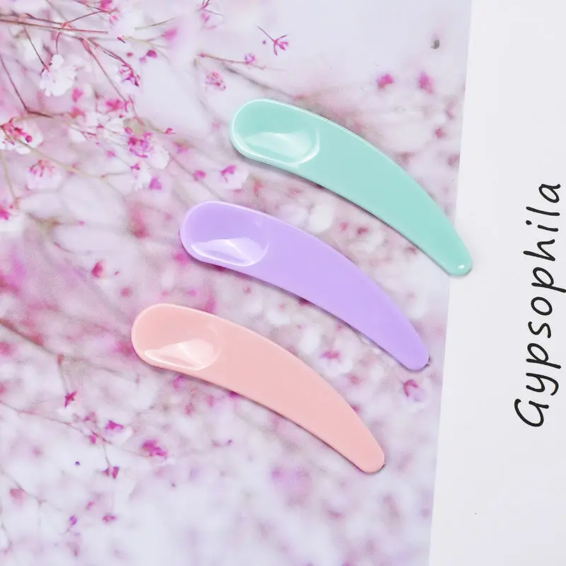 Mini Cosmetic Mask Spatula Disposable Curved Scoop Makeup Mask Cream Spoon Eye Cream Stick Make Up Face Beauty Tool Kits