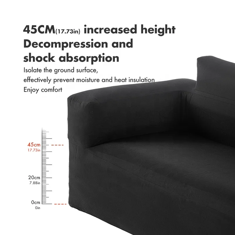 Blackdog double air couch sofa outdoor camping picnic Portable folding inflatable sofa with armrest backrest