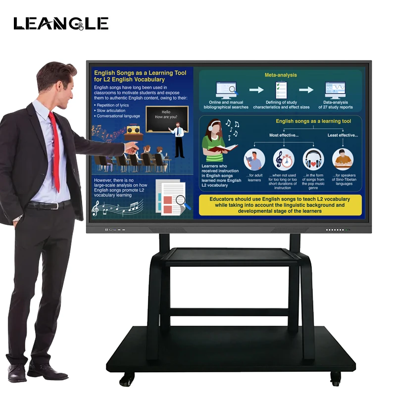 large 85 inch 4k lcd touch screen kids digital interactive whiteboard smart blackboard teaching whiteboard for conference room