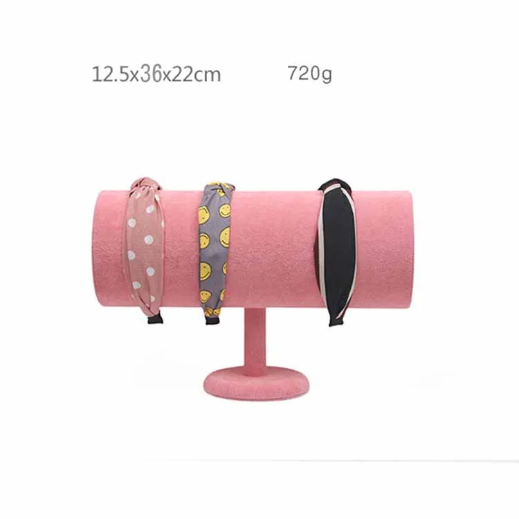 
Portable Velvet/PVC Bracelet Bangle Necklace Display Stand Holder Watch Jewelry Organizer T-Bar Rack 