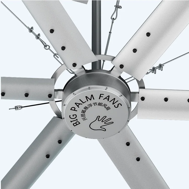 Made In China Equipped Magnetic Suspension Motor 18ft Large Industrial Fans Hvls Big Ceiling Fan