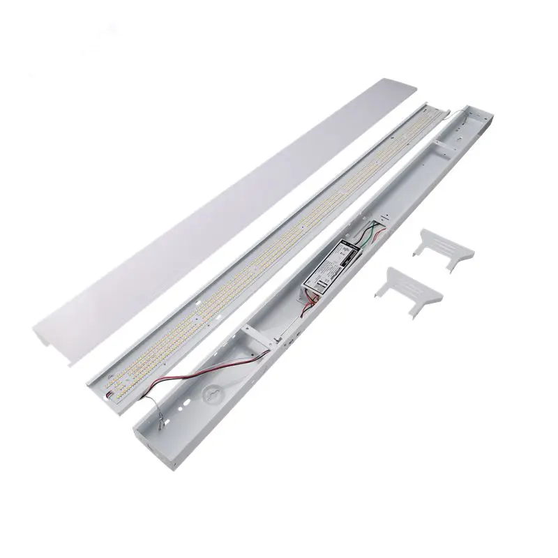 0-10V Dimming 8FT 2.4M 150W Linkable ETL CETL DLC5.1 Premium Emergency Motion Sensor Wide LED Linear Strip Shop Light Fixture