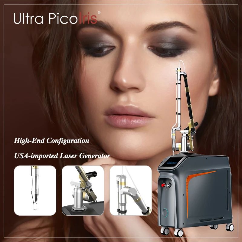 Ultra Picolris picogen Technology tattoo removal machine rosacea removal pico laser for pores