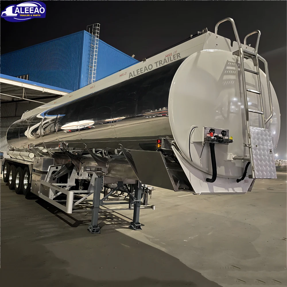 ALEEAO Brand New 3 Axle Carbon Steel Oil Fuel Tanker Tanks 60000L Semi Trailer for Sale