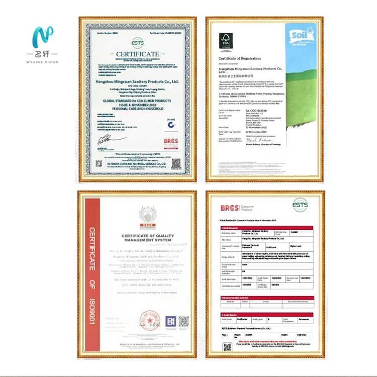 paper napkins manufactures ODM Wholesale Hot Sale Eco-friendly Absorbent TAD 1/2 Fold Hand Tissue v-fold paper napkins