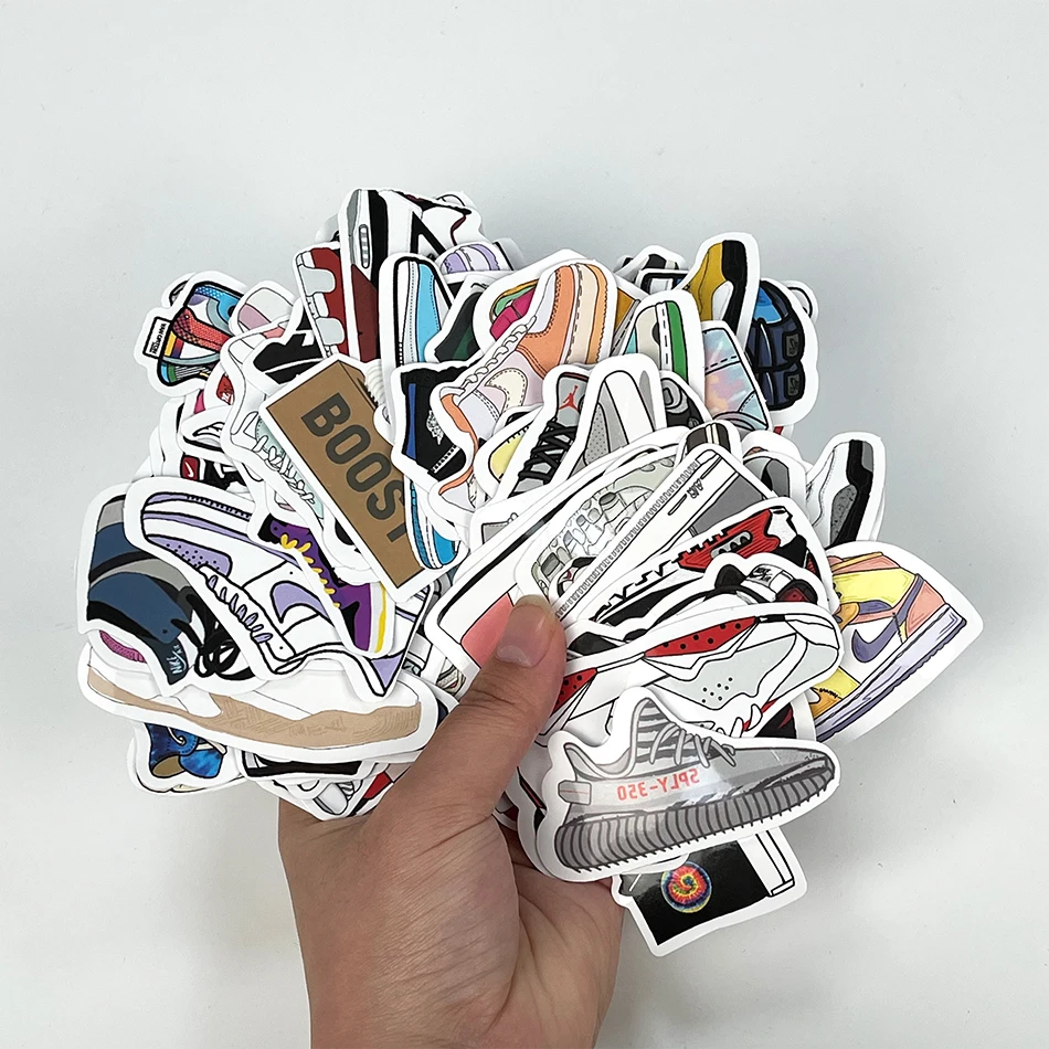 Removable Vinyl waterproof printing Luggage Skateboard Bicycle Laptop Decal Custom die cut Stickers
