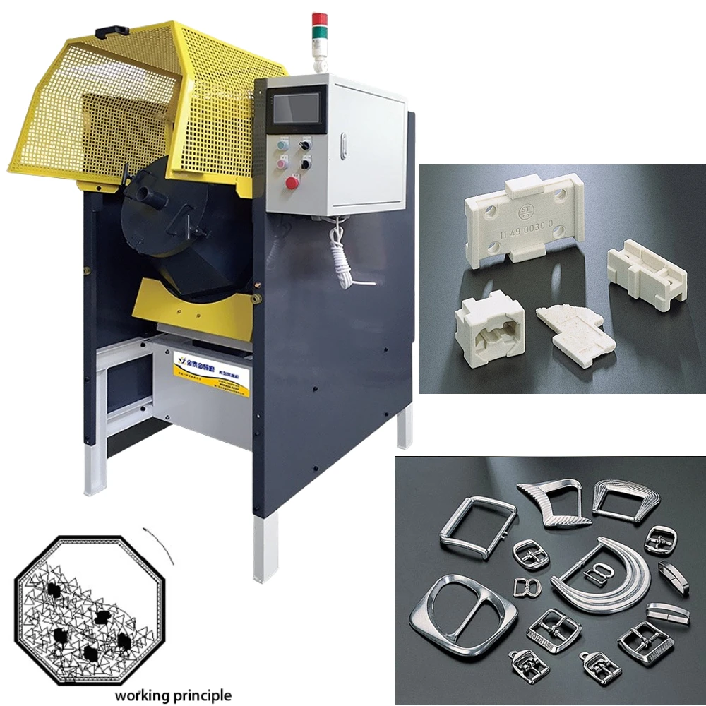 Gas valve plastic products medical steel products burr rust processing grinding smooth octagonal roller polishing machine