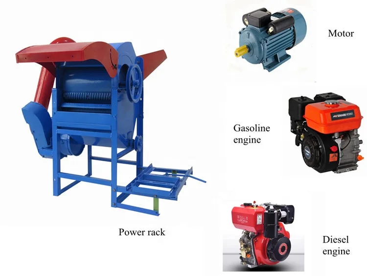 Corn Thresher And Peeling Machine Corn Sheller Bean Thresher With Engine