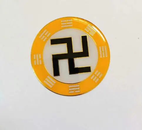 Yin Yang Taichi эмалированная булавка металлические нагрудные значки вешалка медаль