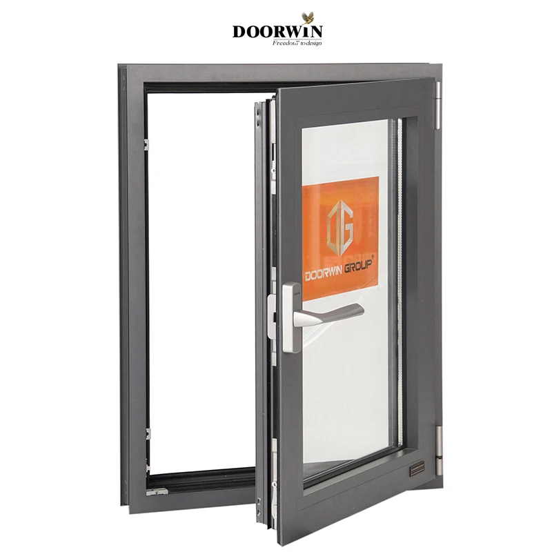 High Quality Customized Color Thermal Break Aluminium Double Glazing Tilt and Turn Casement window for Villa