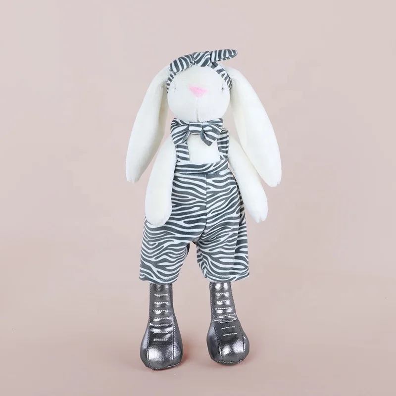 Ready To Ship 2021 new desgin manufacturer Wholesale boot bunny toys for children kids super soft stuffed plush