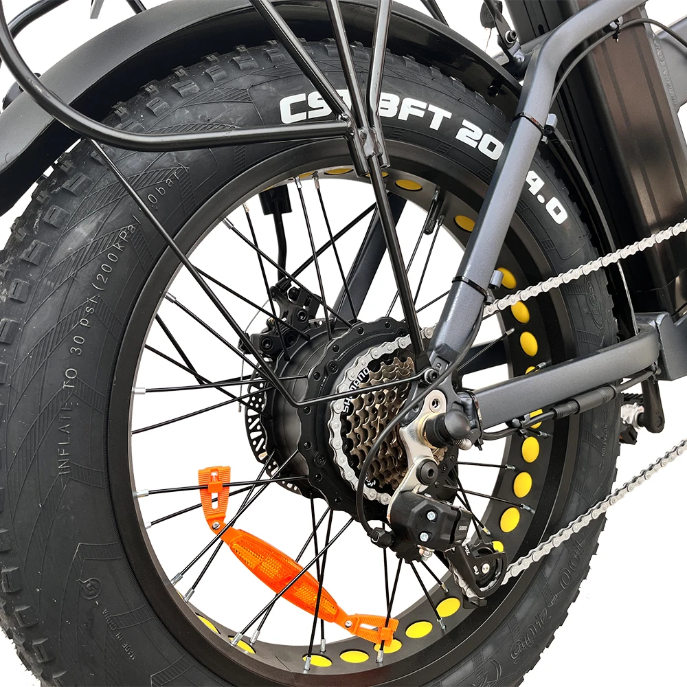 2024 new design eu usa warehouse e bike 750w powerful motor 20 inch off- road tires 100km ranges folding electric bike