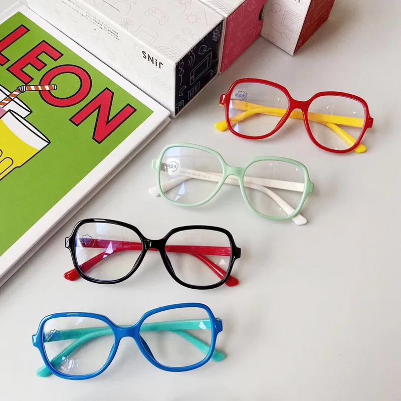 
Fashion Blue Light Kids Glasses For Boy Girl Child Frame Transparent Glasses Anti Glare Computer Prescription Glasses QA11022 