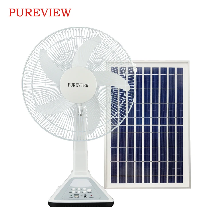 
Hot Selling rechargeable fan 16 inch solar fan rechargeable with light power bank electric charging fan 