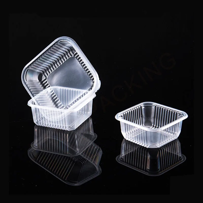 Plastic mooncake pastry dessert tray or box packaging 100g