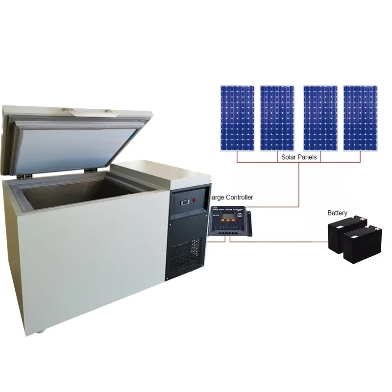 Hot Selling DC 12V Solar Energy-Saving Commercial Use Large Chest Solar Freezer