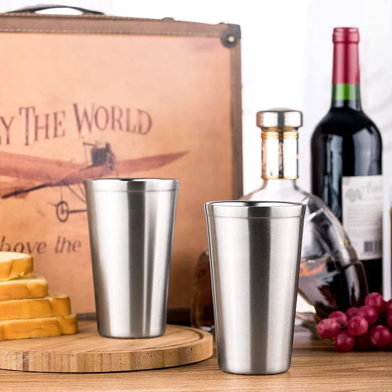 Feiyou New Fashion 17oz Metal Double Wall Thermo Coffee Mug Stainless Steel Travel Reusable Tumbler Cups With Straw And Lid