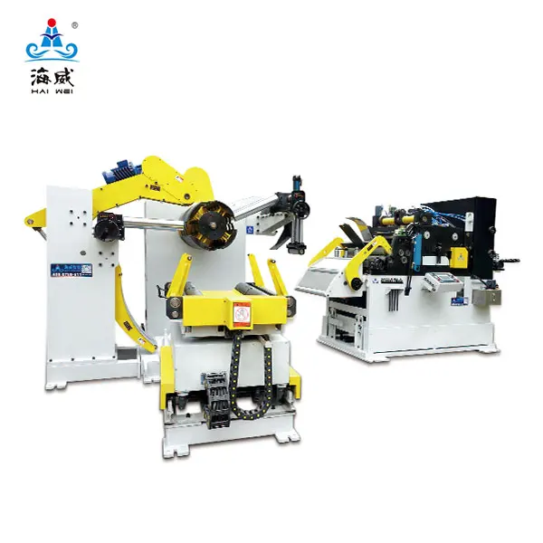 Dongguan HAIWEI 8T 3 in 1 decoiler straightener feeder for punching machine