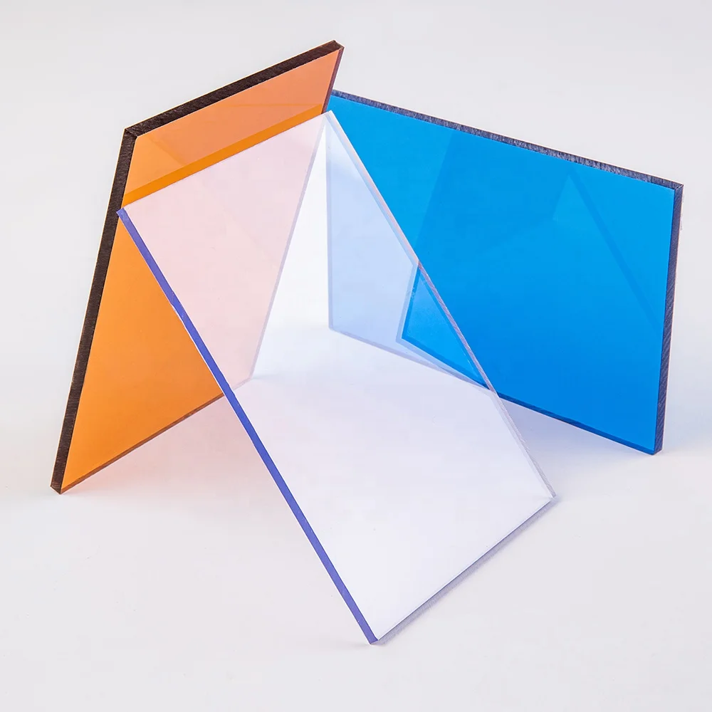 LANYU 100% raw materials flat Polycarbonate Solid Sheet buy for car parking sheds