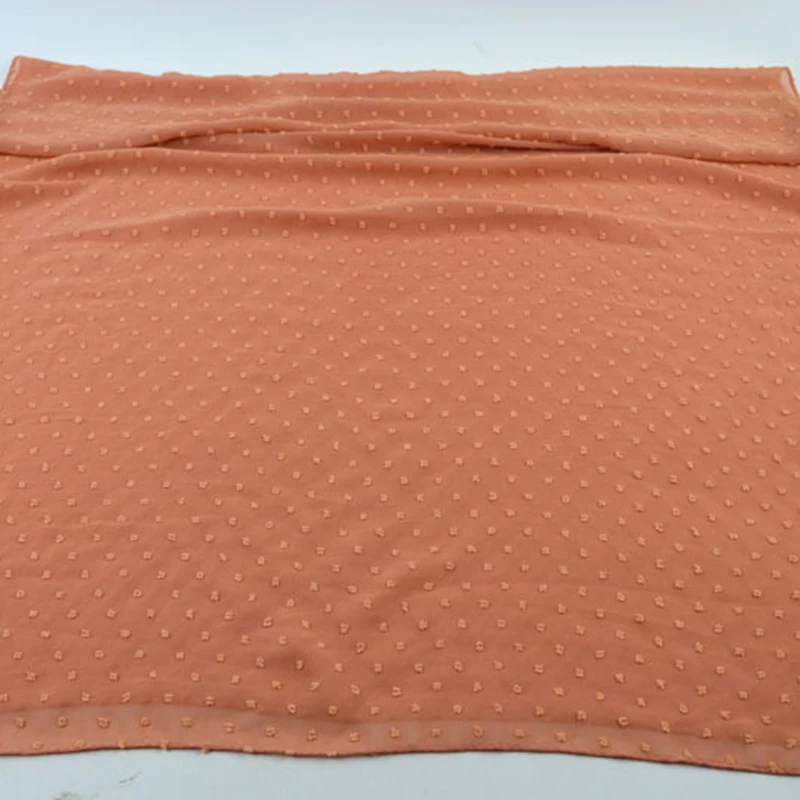 Flocking shears flower custom logo scarf solid hijab chiffon