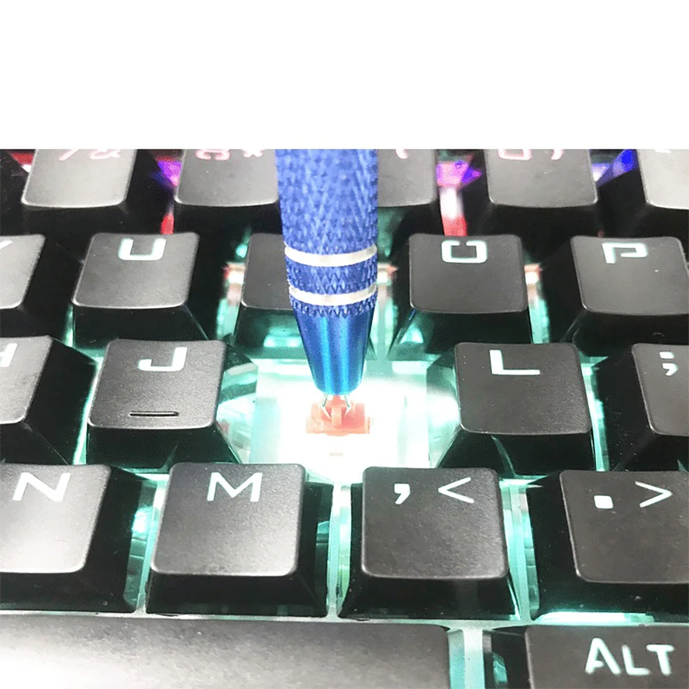 4 in 1 Mechanical Keyboard Tweezers Lube Brush Switch Puller Stem Picker Holder IC Claw Tools Set