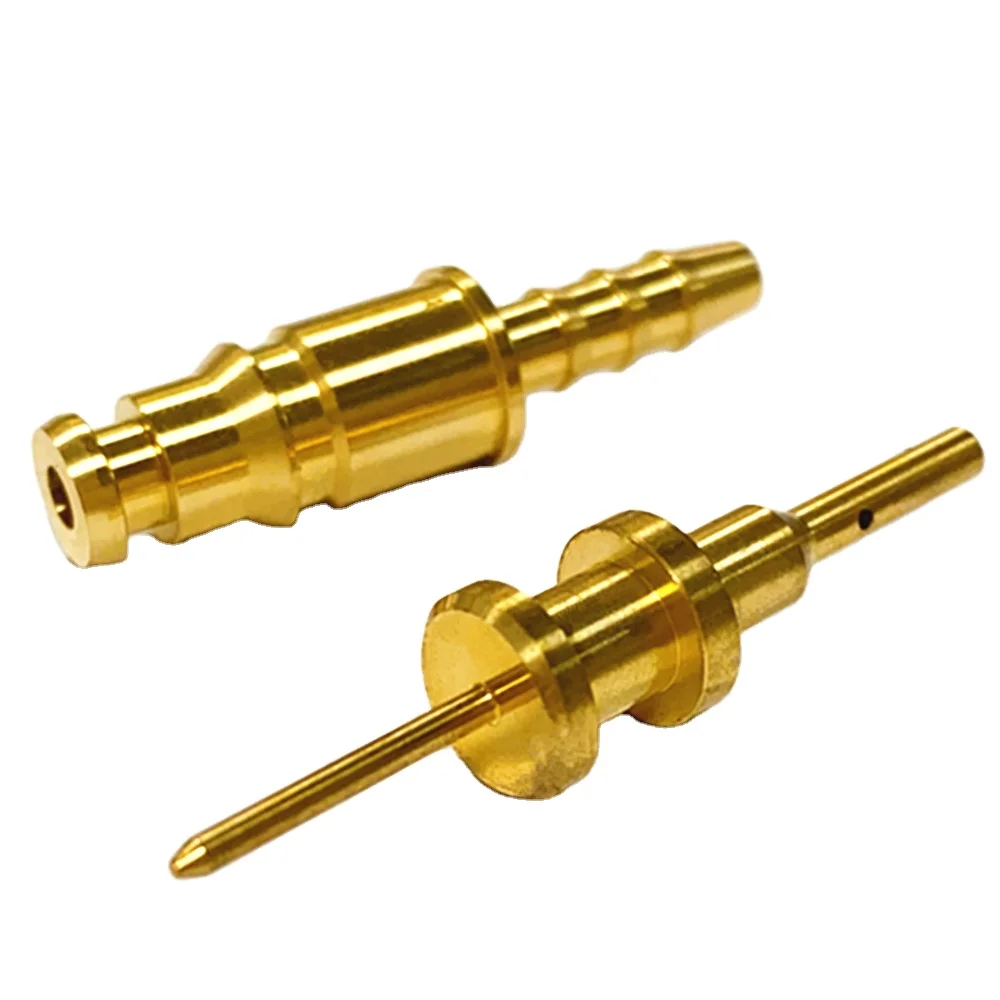 custom aviation components Brass Terminal parts  CNC machined connector