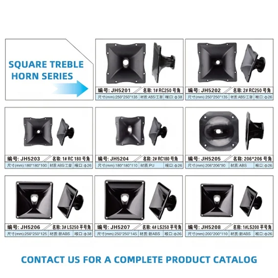 KUANGWU JH908 Tweeter driver speaker accessories throat 105*1058*19mm Square bottom of inner teeth