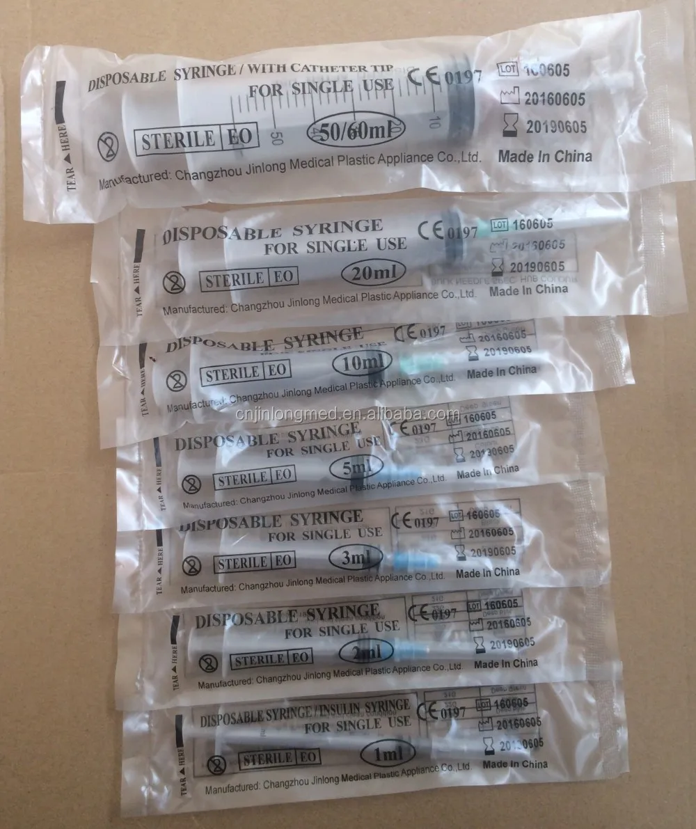 5 мл одноразовый шприц с иглой 23 г 1 1/4 дюйма