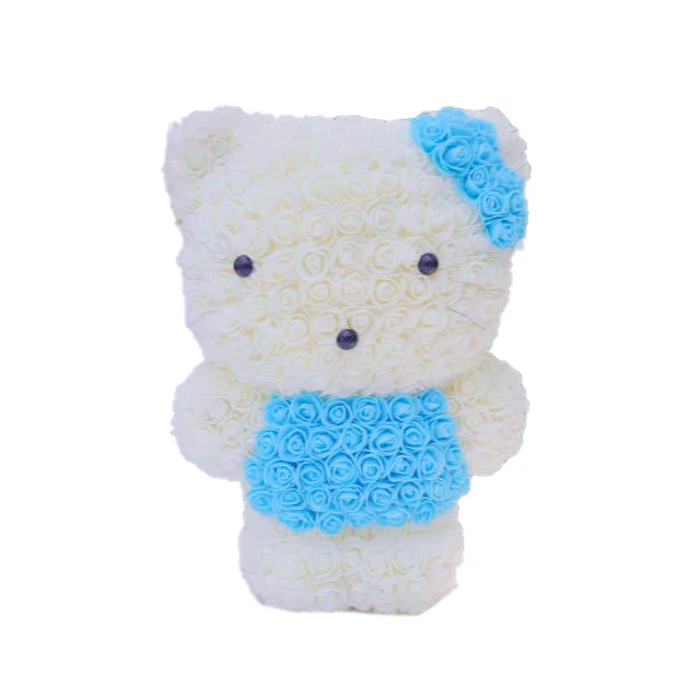 Ammy 2021 Custom Rose Hello Kitty Preserved Hello Kitty And Box For Pretty Gift Valentine Day