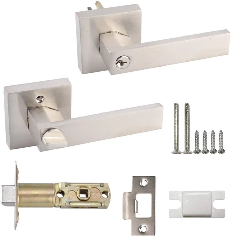 Aluminium Door Handle Plate Simple Style New 2021 Door Handle Plate Key Lock multi point lock