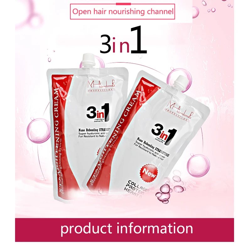 OEM &ODM best enzo permanent hair straightening cream one step chocolate hair straight rebonding cream