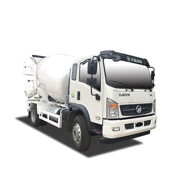 4x2 Dayun 7m3 self loading concrete mixer truck