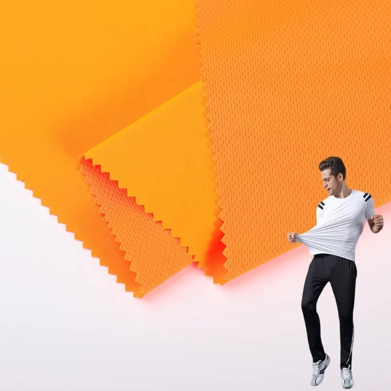 
China Factory 100D Soft shell 4 Way Stretch Fabric Bird Eye Sports Suits Mesh cloth Fabric 