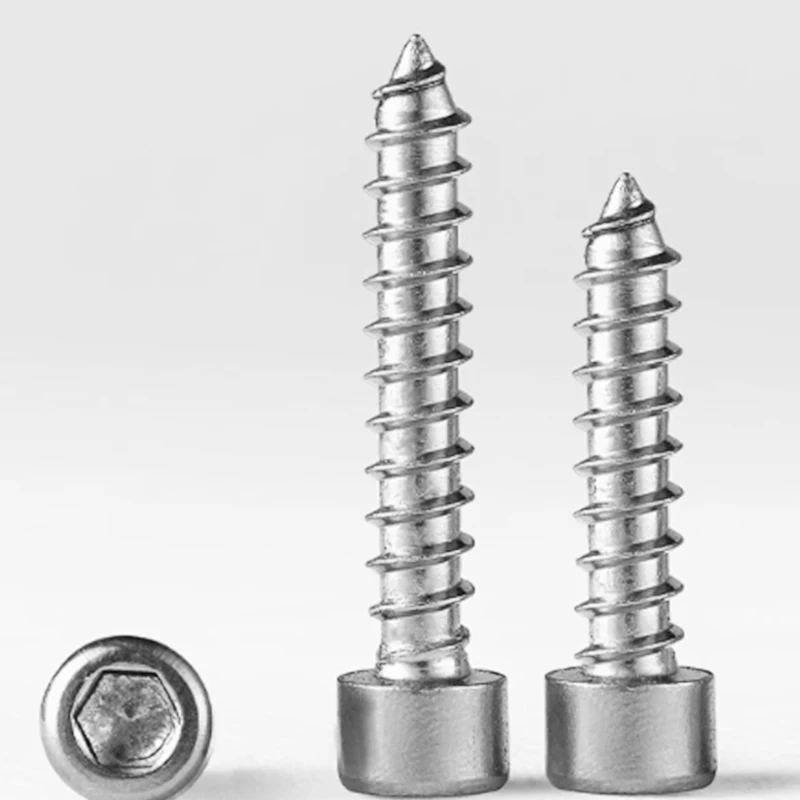 Screw Fasteners Metal Hexagon Socket Tapping Screw M2 M2.2 M2.3 M3 M3.5 M4 M5 M6 Allen Tapping Screws
