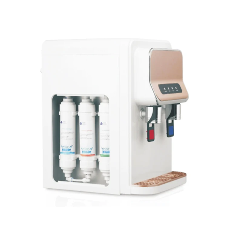 Private Label Automatic Hot and Cold Reverse Osmosis Direct Drinking UF Tabletop Water Purifier Filter Dispenser