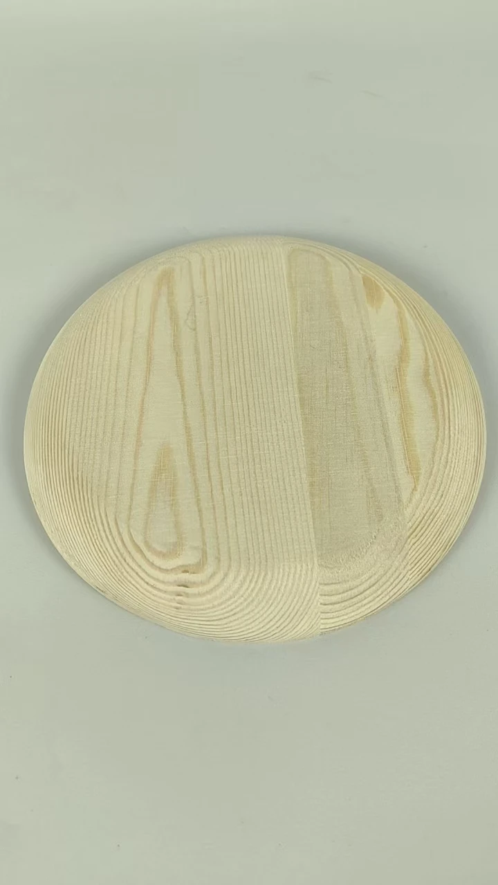 Handcrafted Japanese Rectangular Wood Tray Fruit and Snack Plate with Love Style Wall Decor Made from Pine Paulownia Plywood