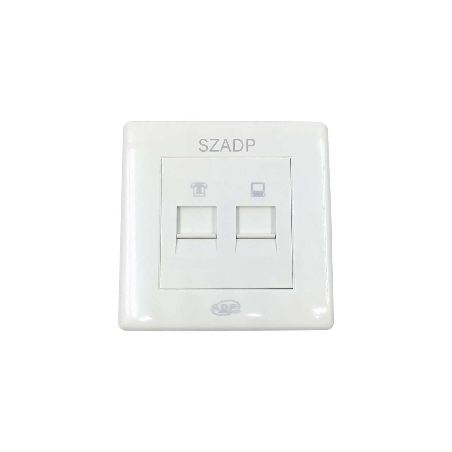  SZADP заводская цена сетевой кабель с одним и двумя портами настенная розетка RJ45 RJ11 лицевая