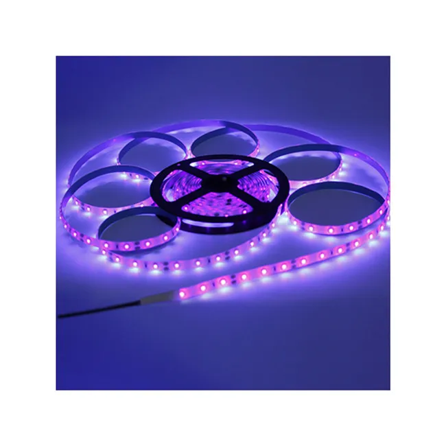Самая дешевая цена Светодиодная лента с углом луча 120 градусов ширина 10 мм 395 нм ультрафиолетовая