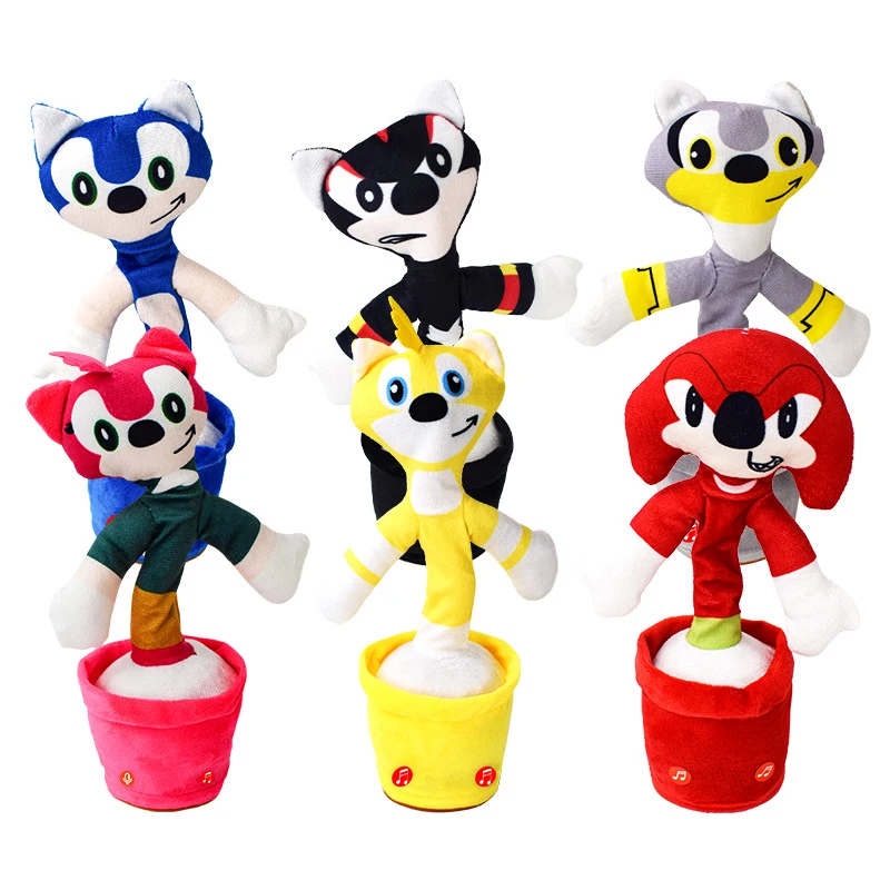 Dancer Animal Stuffed Cactus Talking Toy Sing Duck Dancing And Singing Plush Robot Cow Christmas Dancing Santa Claus Toy