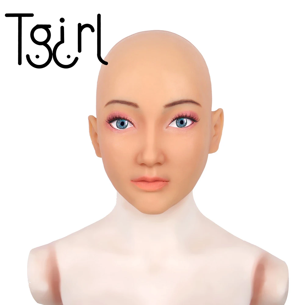 Drop Shipping Tgirl Disguise Masquerade Headwear Realistic Goddess Face For Crossdresser