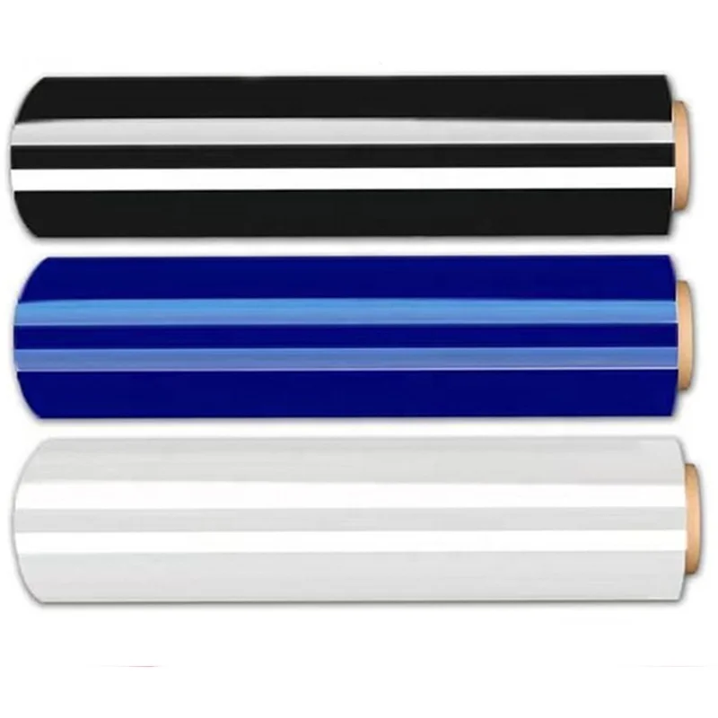 stretch film with extended core plastic wrap pe roll protective jumbo stretch film black